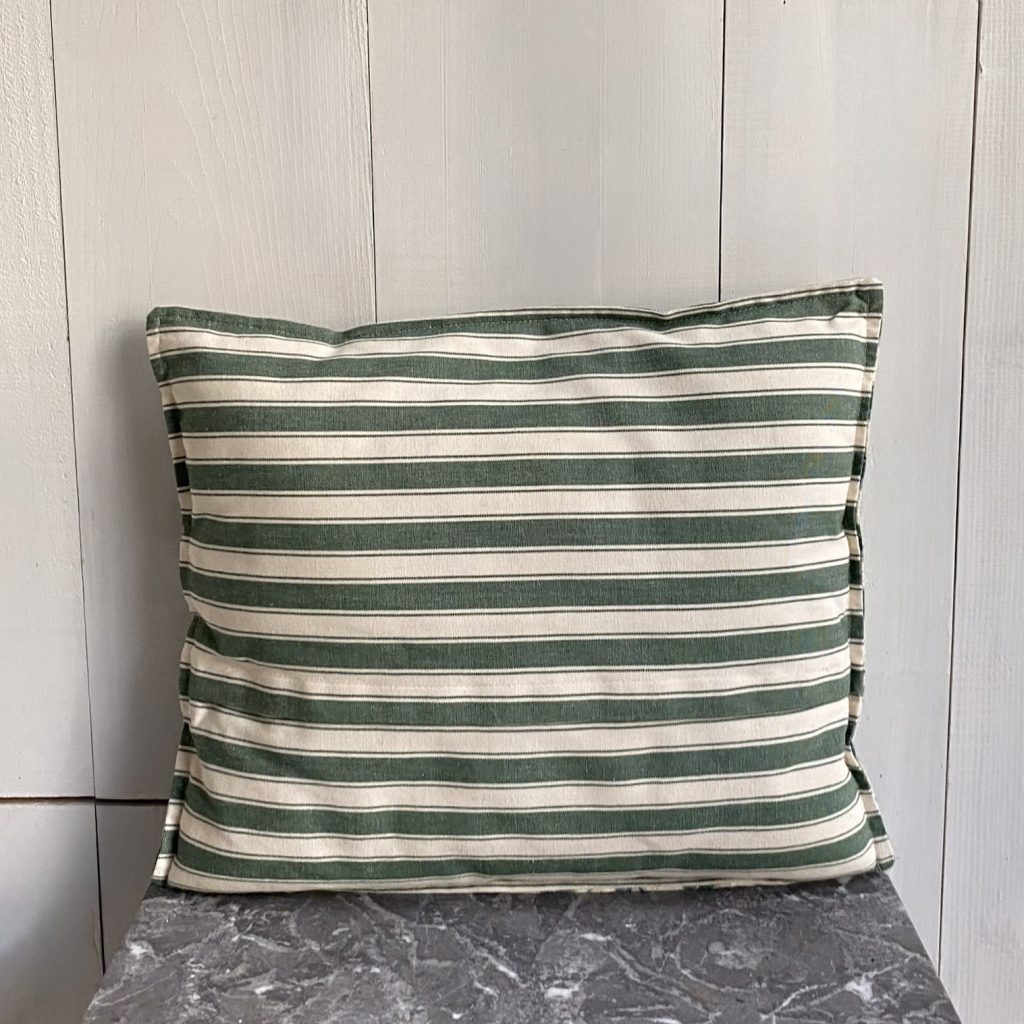 Cuscino patchwork verde