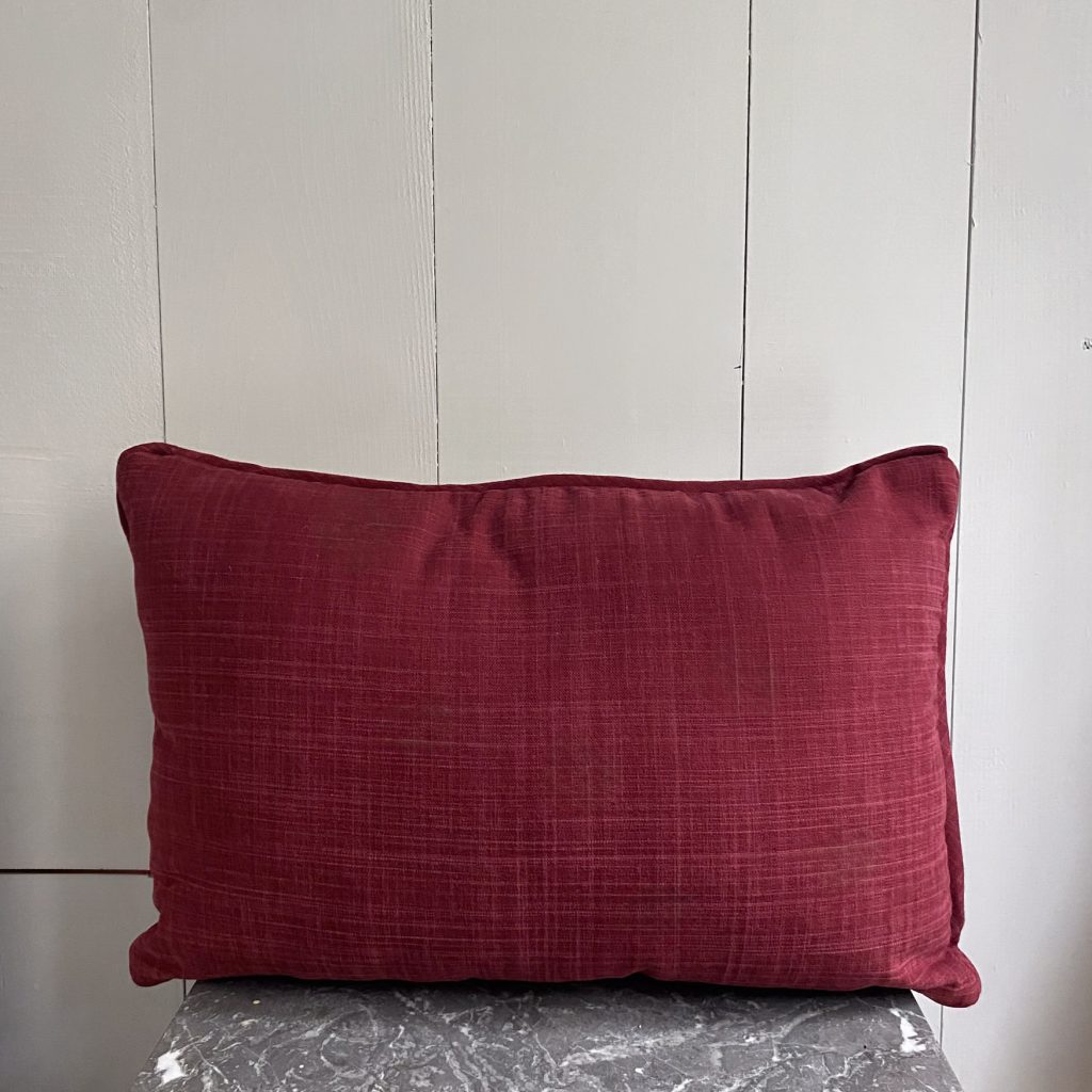 Coppia di cuscini bordeaux