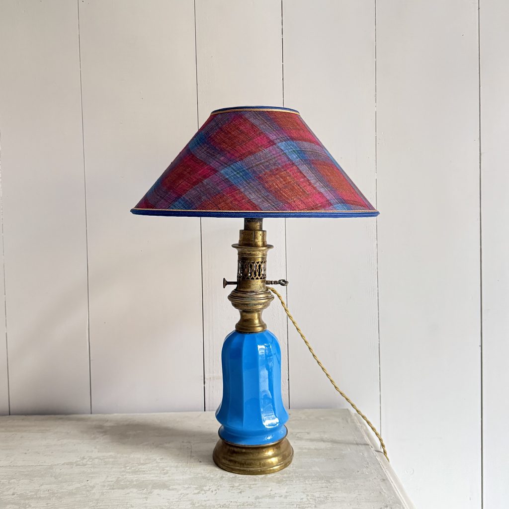 Coppia di lampade opaline