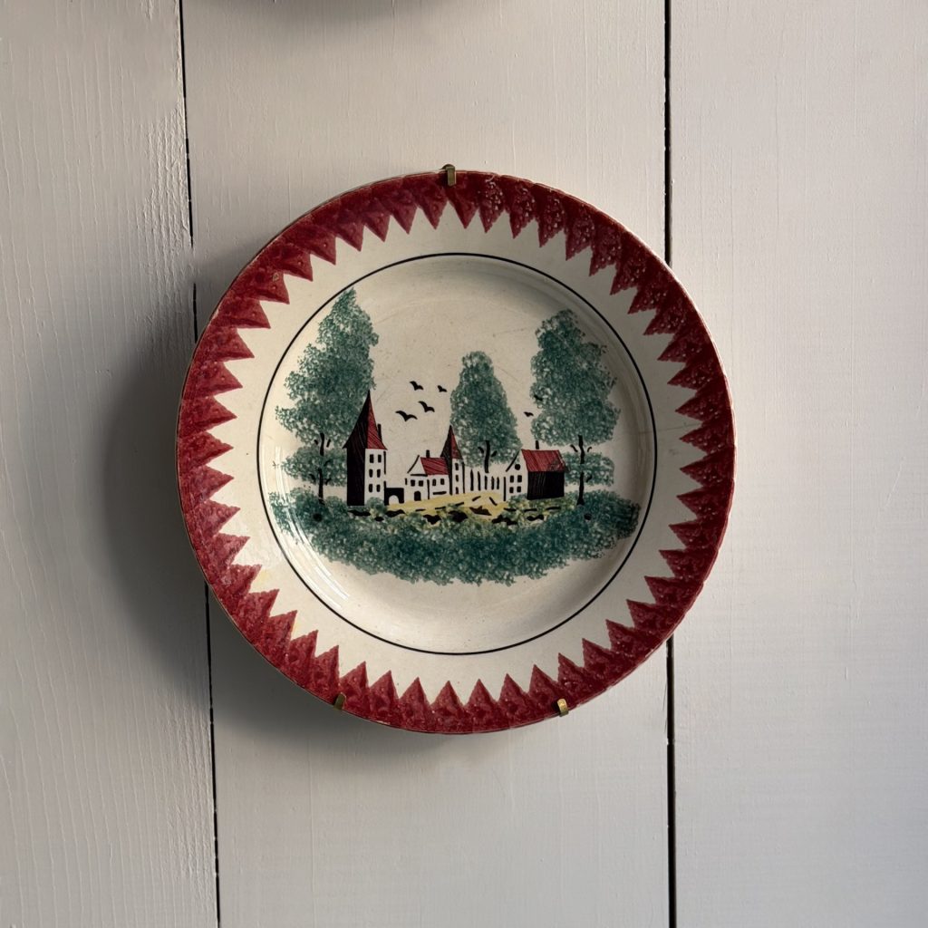 Coppia di piatti rosa