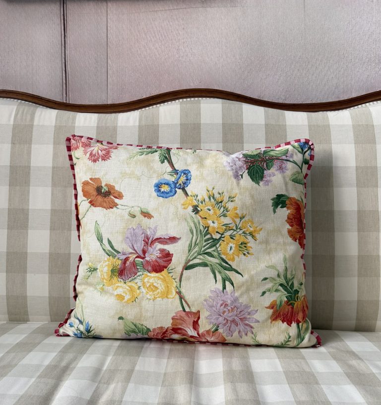 Coppia di cuscini a fiori